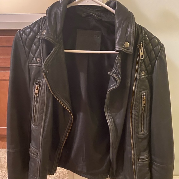 All Saints Jackets & Blazers - ALL SAINTS - WOMEN’S LEATHER BIKER JACKET. Size Small/0